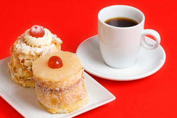 cakes and coffee