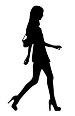 silhouette women in a fashion show (see my portfol