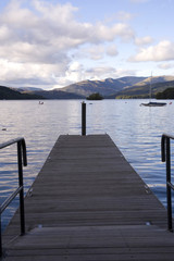 Fototapeta premium lake windermere at dusk