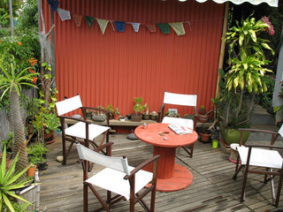 terrasse et plantes