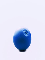 blue open egg