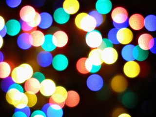 christmas lights abstract background