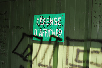 Obraz premium défense d'afficher