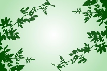 green leaves