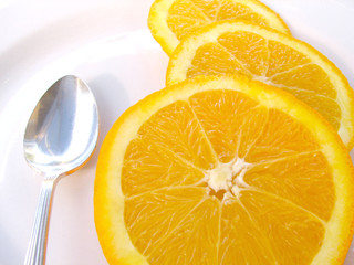 slices of an orange