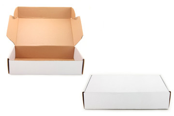 two white boxes