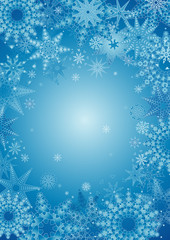 background of snowflake