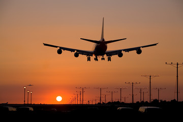 sunset jet landing 2