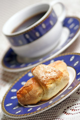 sweet croissant - coffee break.