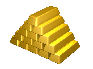 goldbarren pyramide