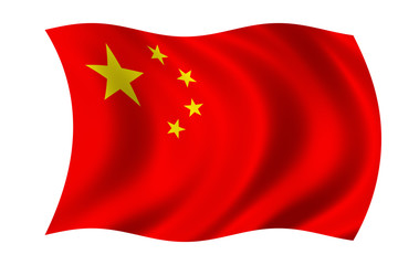 Fototapeta premium china fahne flag