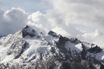 peak urus in the cordilleras mountain