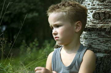 sad six year old