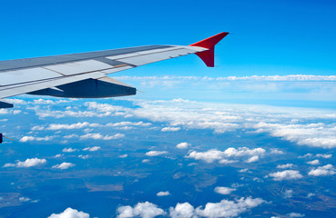 Fototapeta premium aerial view from airplane