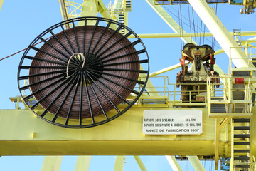 container crane cable reel