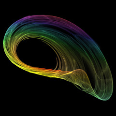 abstract rainbow fractal