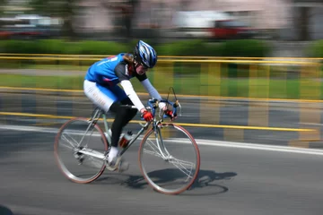 Photo sur Plexiglas Vélo cycliste très rapide