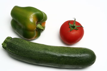vegetables, white background