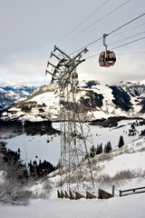 gondola in swiss alps