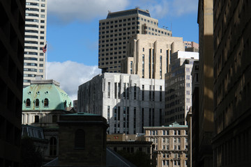 Obraz premium old and new buildings