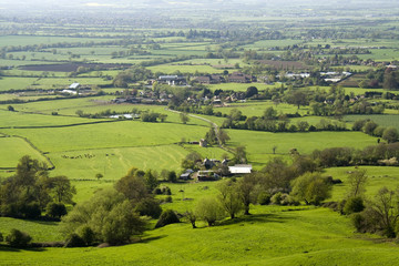 Fototapeta na wymiar views from crickley hill country park near glouces
