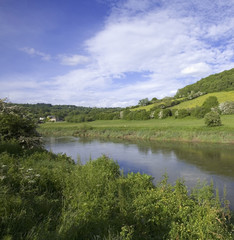 river wye the wye valley gloucestershire monmouths