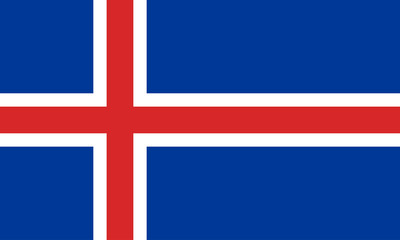 island iceland fahne flag - obrazy, fototapety, plakaty
