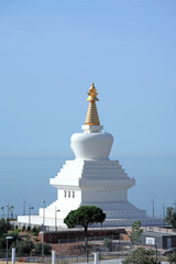 Fototapeta na wymiar enlightenment stupa buddhist temple in spain