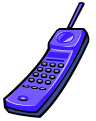 blue phone