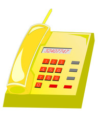yellow phone