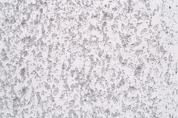 snow on the window