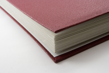 the old book on a white background