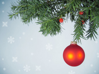 Fototapeta na wymiar weihnachtsbaumkugel