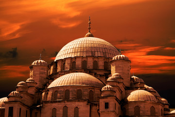 mosque sunset - 1474810