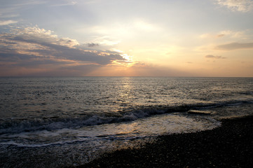 sea at evening