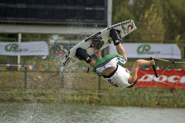 wakeboarder in action