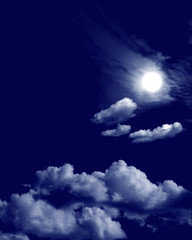 Obraz na płótnie Canvas dramatyczna noc skycape