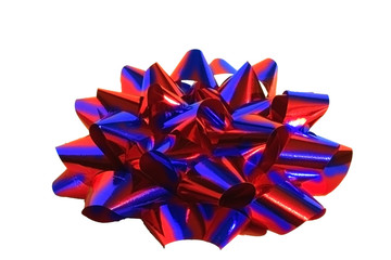 red and blue ribbon