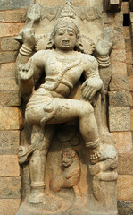 Fototapeta na wymiar india, south-india: rajendracholan temple