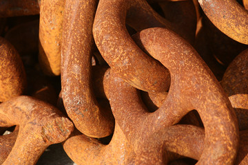 rusted chain