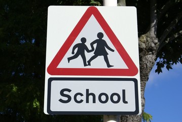 school sign