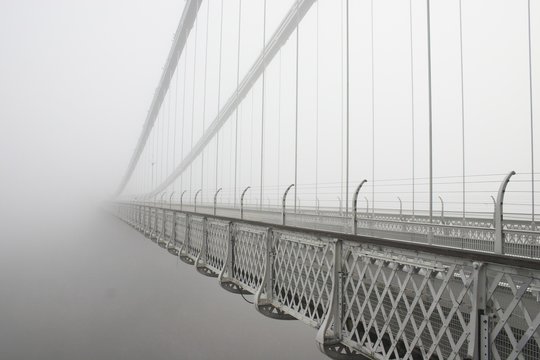 Fototapeta bridge in fog