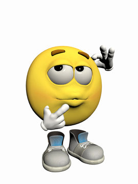 emoticon guy thinking.