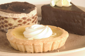 tempting fancy pastries on a plate