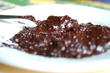 cuillère et chocolat