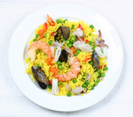 rice and shrimps