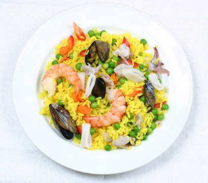 rice and shrimps