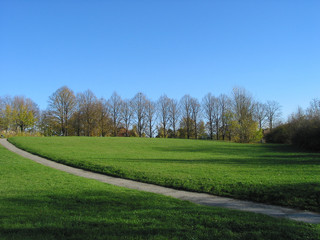 Fototapeta premium herbst - wiesenweg