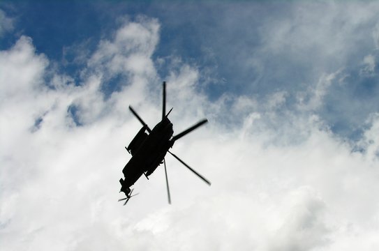  a military helicopter