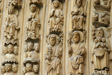 détail sculpture notre dame de paris